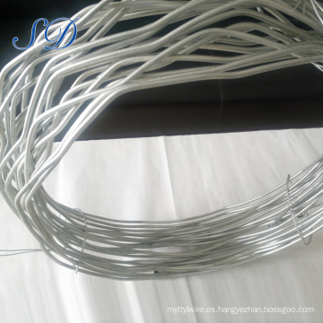 Cuerda de alambre de acero galvanizado anti de la baja tensión de la torcedura antibacteriana